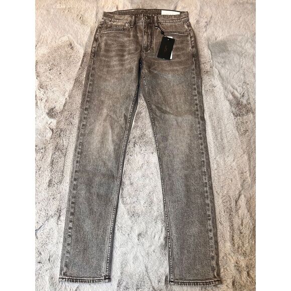 Rag &‎ Bone Greyson Fit 2 Authentic Stretch Gray Denim Jeans Slim Straight 29x32 - Picture 2 of 16